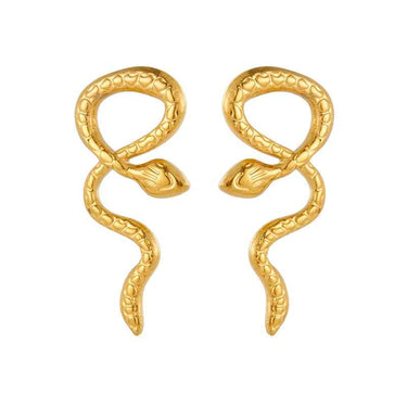 Boucles d’oreilles Serpent Or